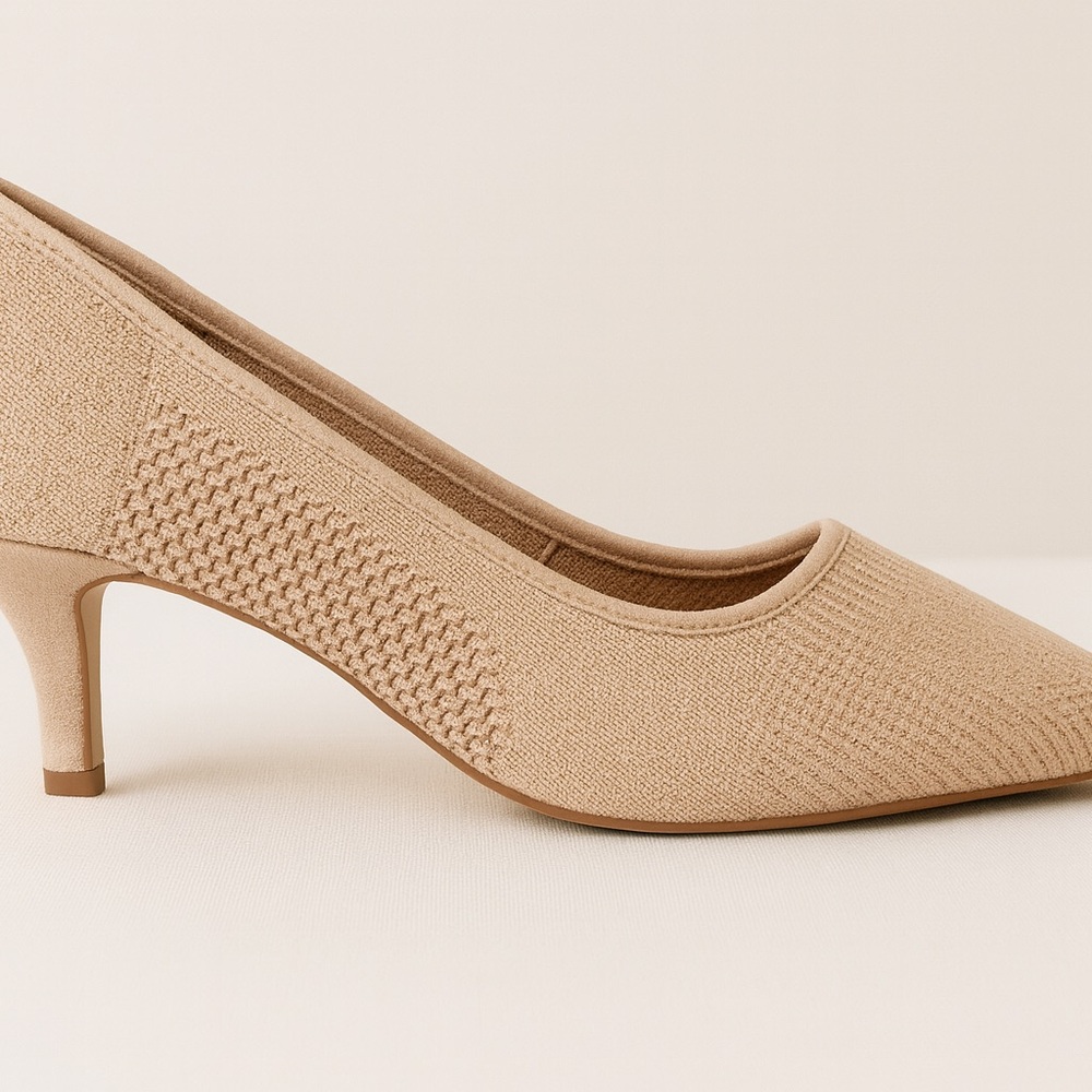 Chic Beige Women's Heels